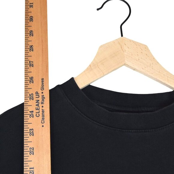 Nike Embroidered Swoosh Sweatshirt Faded Black Pullover XS Unisex Streetwear - Picture 5 of 7